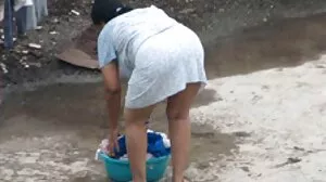 ඉතා විශාල හිසකෙස් වැෆිනස් වල ආධුනික ඡායාරූප